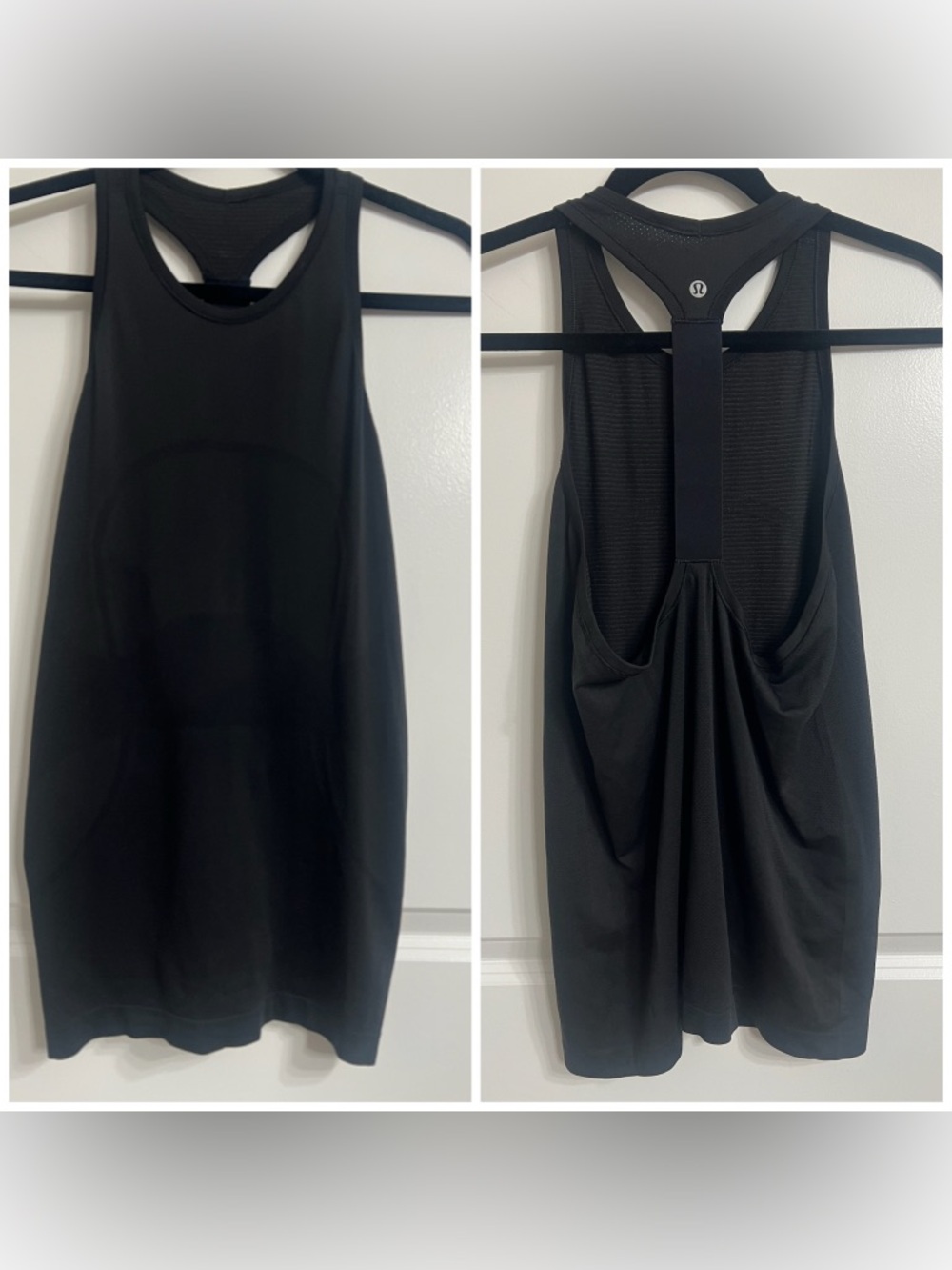 Lululemon Swiftly High Neck Racer Back Tank Size 8 Black